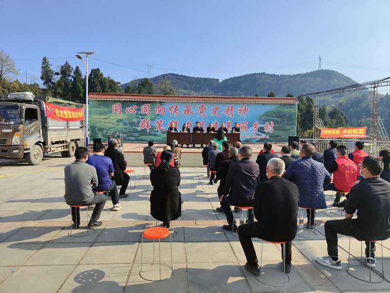 同心同向传承党史精神 群策群力振兴美丽乡村